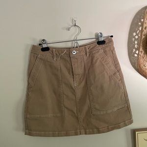 H&M denim cargo mini skirt size 6